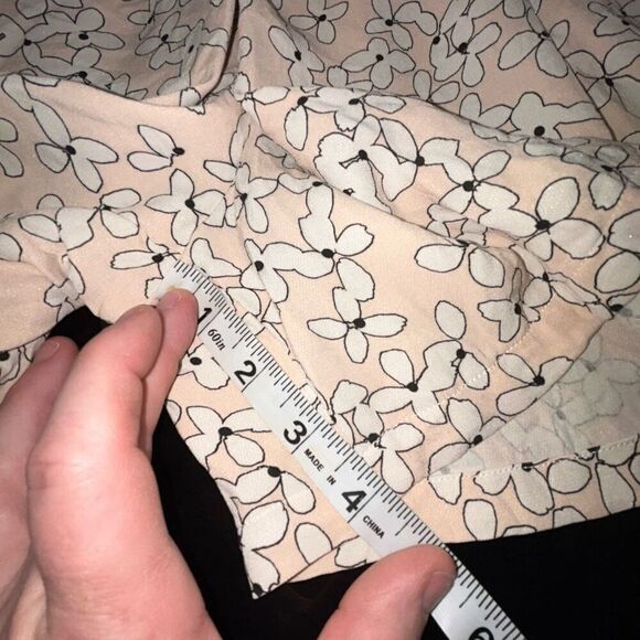 A.L.C 100% silk flowy dress pink floral shorts size 2 - Picture 10 of 10